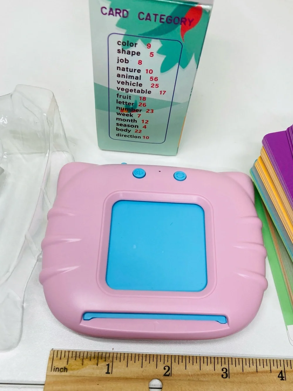 Like New Card Early Education Device with Color Flash Cards